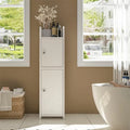 Small Bathroom Storage Cabinet Small Cabinet with Doors and Adjustable Shelves - 7.1D x 7.9W x 29.7H