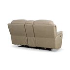 Crew Leather Power Reclining Zero Gravity Loveseat with Console, Power Headrests & Lumbar by Flexsteel