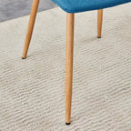 Linen Upholstered Metal Leg Side Chair (Set of 4)
