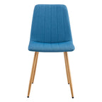 Linen Upholstered Metal Leg Side Chair (Set of 4)