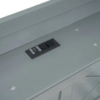 Storage Wooden Bed with Twin Size Trundle and Three Storage Drawers