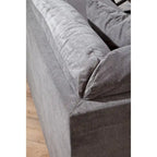 American Furniture Classics Graphite Model A414V6-K2 U Shaped Sectional with 4 Throw Pillows