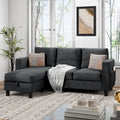 Futzca Convertible Sectional Sofa Couch, L Shaped Couch Sofa