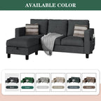 Futzca Convertible Sectional Sofa Couch, L Shaped Couch Sofa