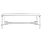 SAFAVIEH Couture Giang Acrylic Silver Coffee Table - 47Wx24Dx17H