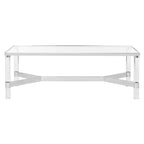 SAFAVIEH Couture Giang Acrylic Silver Coffee Table - 47Wx24Dx17H